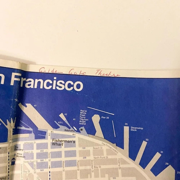 Vintage 1970s San Francisco Gray Line Chinatown Visitors Map Brochures Pamphlets - Picture 8 of 12